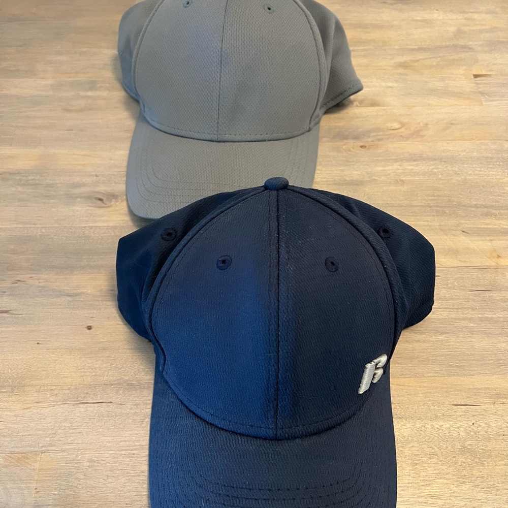Navy and Gray Baseball Cap Set